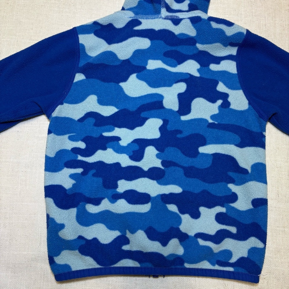 The North Face Boys 18-24 Month Glacier Camo Zip Up Hoodie Blue Fleece - Picture 14 of 14